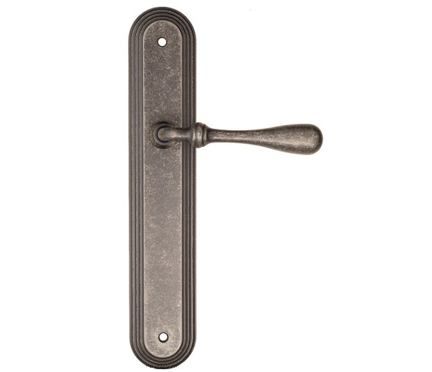 Дверная ручка на планке Fratelli Cattini RETRO PL288-IA античное серебро