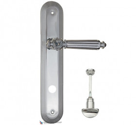 Дверная ручка на планке Fratelli Cattini TORCELLO WC-2 PL288-CR полированный хром