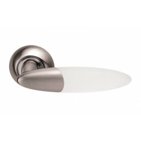 Ручка дверная ARCHIE Melado 113 S010 113HWA белый никель-матовый акрил