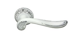 Ручка дверная MORELLI DIY MH-22-CLP W/PC GIUSEPPE белый/хром