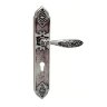 Ручка на планке CLASS 1060/1010 Shamira Cyl Старинное серебро матовое + коричневый под цилиндр