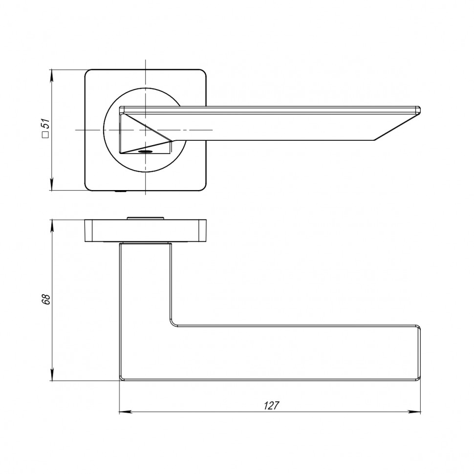 Ручка дверная AJAX ULTRA JK GR-23 графит