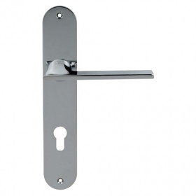 Дверная ручка на планке PORTA DI PARMA Alato 2314.01.CYL Полированный хром