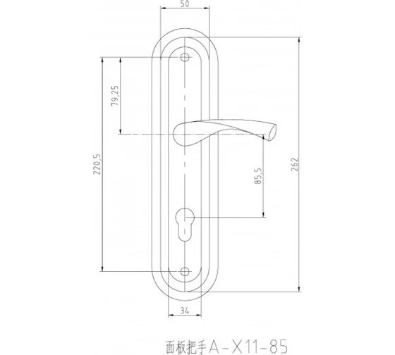 Ручки на планке PALIDORE A-X11 АВ Бронза
