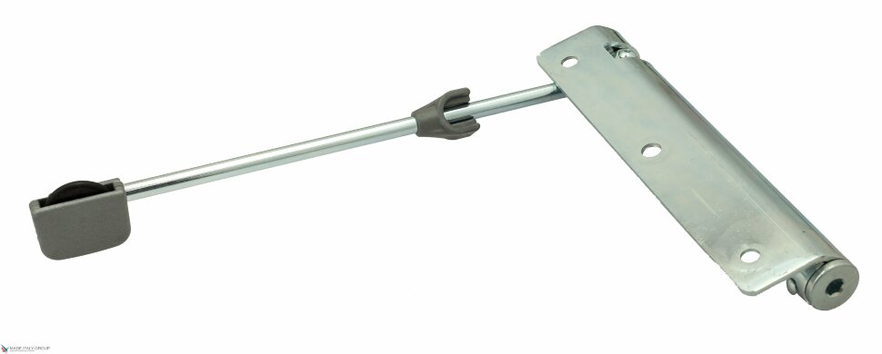 Доводчик дверной пружинный до 60 кг ALDEGHI ГЕРКУЛЕС 114AZ170D17039мм Белая оцинкованная сталь