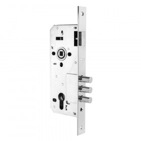 Корпус врезного замка с защёлкой FUARO 900 3MR/CP W/B хром