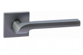 Ручка дверная PUERTO INAL 535-03 slim MBN Пастьера матовый черный никель