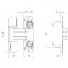 Петля скрытой установки ARMADILLO U3D6002.TG BL черный