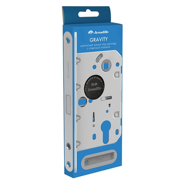 Магнитная защелка ARMADILLO с ответной планкой GRAVITY G02.190.50.85 MWSC итальянский тисненый