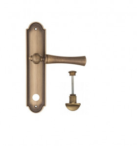 Дверная ручка на планке Fratelli Cattini FOGGIA WC-2 PL248-BY матовая бронза
