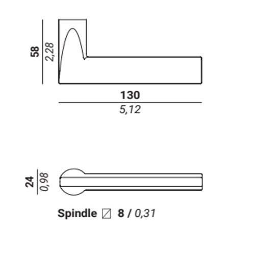 Ручка дверная Verum Nuda Atlanta черный