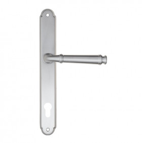 Дверная ручка на планке Fratelli Cattini FARFALLA CYL PL01-CS матовый хром