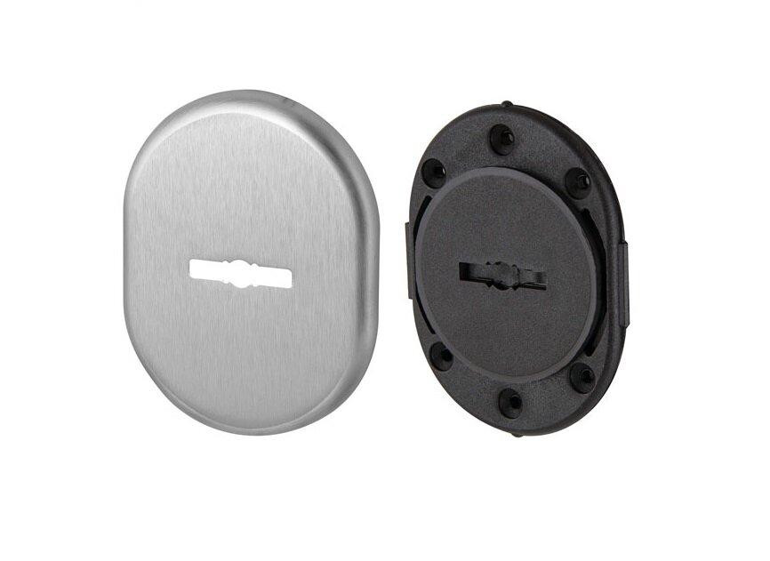 Накладка декоративная на сувальдный замок с шторкой ARMADILLO PS-DEC CT (ATC Protector 1) SC-14 Матовый хром