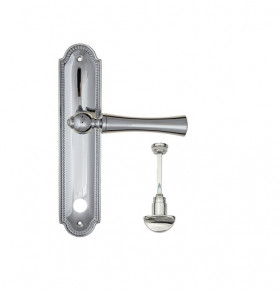 Дверная ручка на планке Fratelli Cattini FOGGIA WC-2 PL248-CR полированный хром