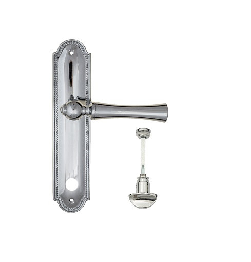 Дверная ручка на планке Fratelli Cattini FOGGIA WC-2 PL248-CR полированный хром