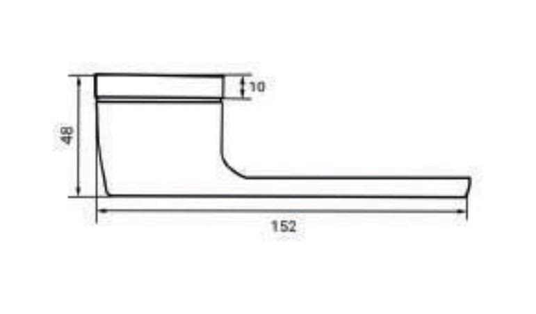 Ручка дверная RENZ INDH 317-01 B Ното черный