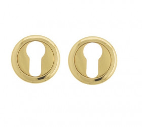 Накладка дверная под цилиндр Venezia CYL-1 D1 полированная латунь