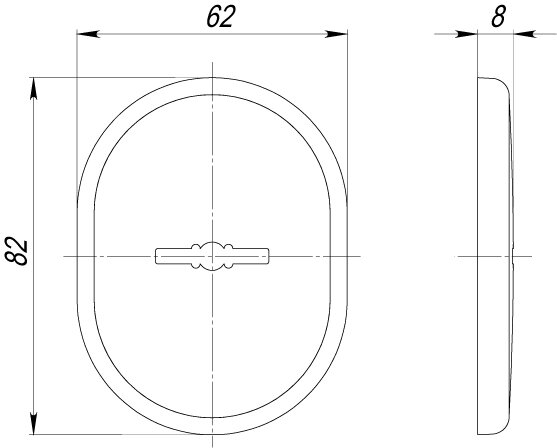 Накладка декоративная на сувальдный замок с шторкой ARMADILLO PS-DEC CT (ATC Protector 1) SN-3 Матовый никель
