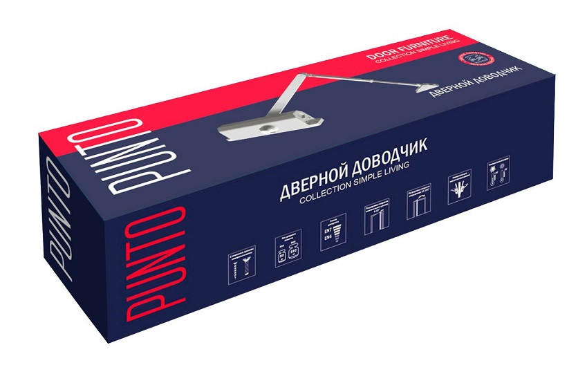 Доводчик дверной PUNTO SDC2060 BR 80-180 кг коричневый