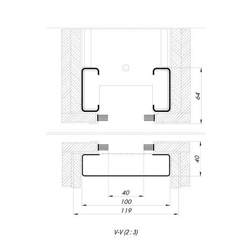 Комплект ARMADILLO для обрамления пенала SLD.Comfort-PENAL frame 900/2300 WH