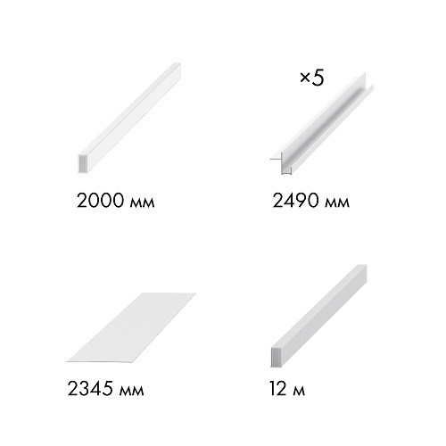 Комплект ARMADILLO для обрамления пенала SLD.Comfort-PENAL frame 900/2300 WH