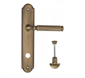 Дверная ручка на планке Fratelli Cattini ENCIA WC-2 PL257-BY матовая бронза