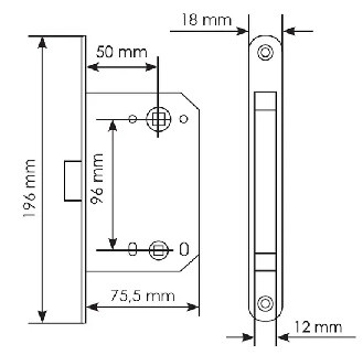 Защелка магнитная сантехническая MORELLI M1895 MSG сатинированное золото
