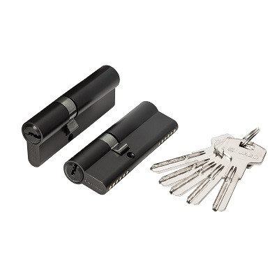 Цилиндровый механизм FUARO 2000ZAKey80(30+10+40) BL черный 5Key