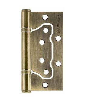 Петля накладная без врезки FUARO 500-2BB/BL 100x2,5 AB бронза