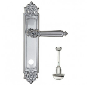 Дверная ручка на планке Fratelli Cattini TORCELLO WC-2 PL96-CR полированный хром