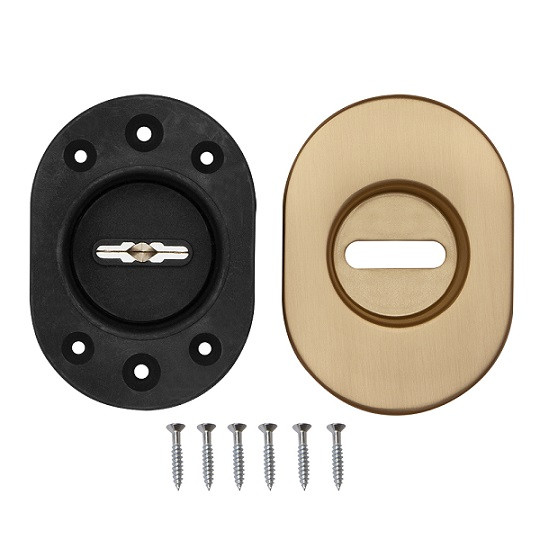 Накладка декоративная на сувальдный замок FUARO ESC.S-auto.RLR/U/R.477 SSG-39 сатинированное золото