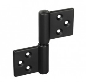 Петля карточная MORELLY CH-R 85X82 B с круглой осью разобранная черный