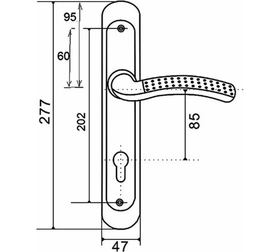 Ручки на планке PALIDORE А-59 AB Бронза