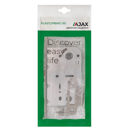 Защелка врезная AJAX PLASTLP96WC-50/IND SN матовый никель кратно коробке 30 шт