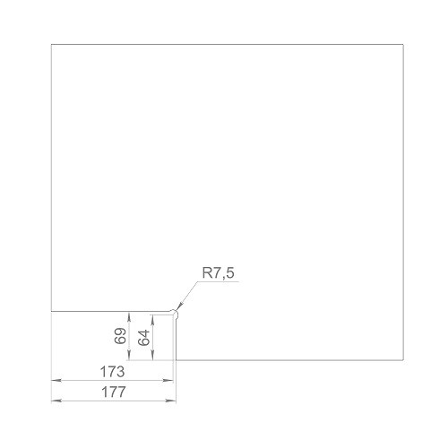 Петля-доводчик для стеклянной двери ARMADILLO Range.GL.H10 BL черный