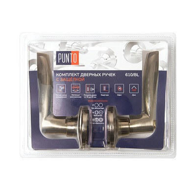 Ручка защелка PUNTO DK610/BL AB-ET ключ/фиксатор бронза