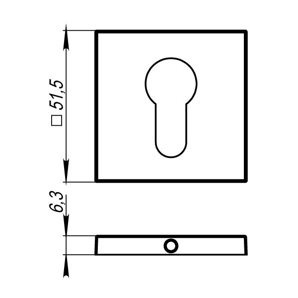 Накладка на цилиндр ARMADILLO CYLINDER ET USS CP-8 Хром
