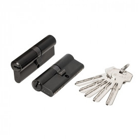 Цилиндровый механизм FUARO 2000ZAKey80(35+10+35) BL черный 5Key