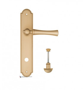 Дверная ручка на планке Fratelli Cattini FOGGIA WC-2 PL257-BS матовая латунь