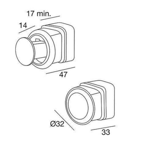 Ручка для раздвижных дверей Pamar PO2015 Z E228 черный