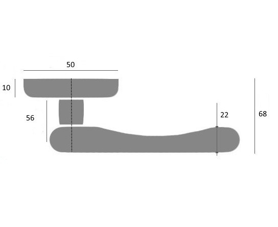 Ручка дверная Venezia MOSCA D1 полированная латунь