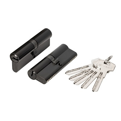 Цилиндровый механизм FUARO 2000ZAKey90(40+10+40) BL черный 5Key