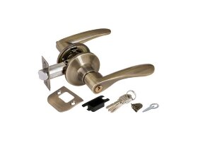 Ручка защелка PUNTO 6020 AB-E ключ-фиксатор Бронза