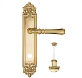 Дверная ручка на планке Fratelli Cattini GRACIA WC-2 PL96-OLV полированная латунь