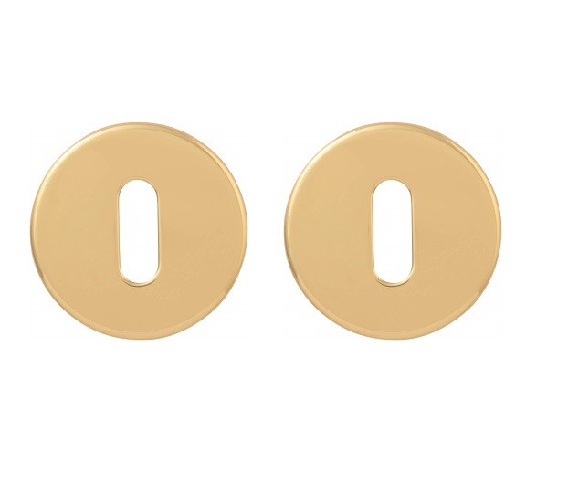 Накладка под ключ буратино FORME Cab R Полированная латунь 50PVC