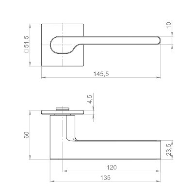Ручка дверная ARMADILLO K.YM.COTTA FSG-39 флорентийское золото
