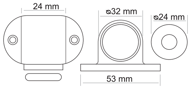 Ограничитель магнитный MORELLI MDS-1 PC Полированный хром