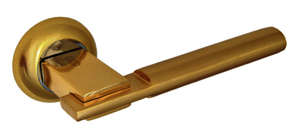 Ручка дверная PALIDORE A-94 SB/PB Матовое золото/золото