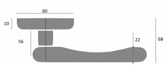 Ручка дверная Venezia MOSCA D4 французское золото/коричневый