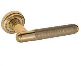 Ручка дверная Venezia EXA ZIG D1 полированная латунь